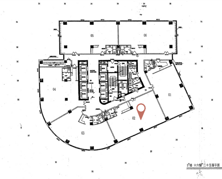 钱江国际时代广场出租-251.48m²-精装修