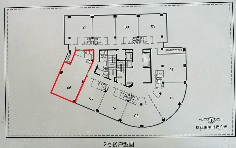 钱江国际时代广场出租-239.27m²-精装修